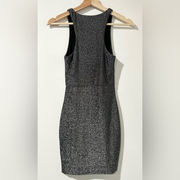 NWT Meshki Eva Low‎ Scoop Mini Dress in Silver XS - Picture 2 of 5